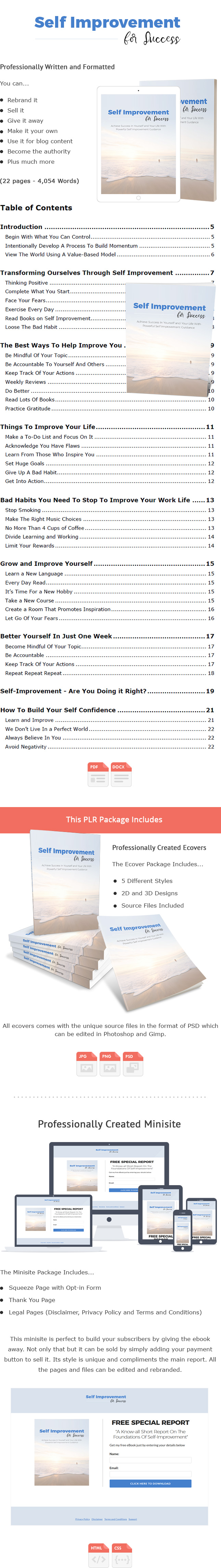 Self Improvement For Success